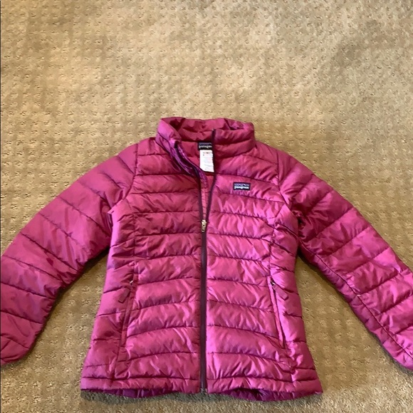 Patagonia Other - Purple Patagonia Puffer Coat Girls Size M 10